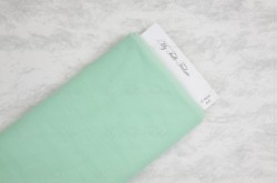 Matte Tulle On Bolt Of 54" X 40 Yd 100% Nylon Lt Aqua Our Tulle is Flame Retardant and Metal Free