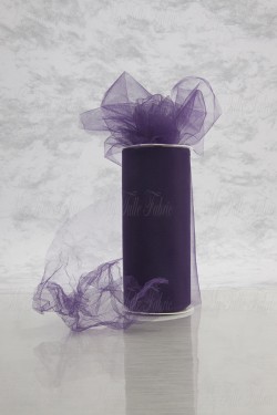 Matte Tulle On Spool Of 6" X 25 Yd Width 100% Nylon Blackberry Our Tulle is Flame Retardant and Metal Free