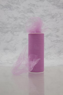 Matte Tulle On Spool Of 6" X 25 Yd Width 100% Nylon Radiant Orchid Our Tulle is Flame Retardant and Metal Free