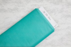 Shiny Tulle On Bolt Of 54" X 25 Yd 100% Polyester Light Aqua Our Tulle is Flame Retardant and Metal Free
