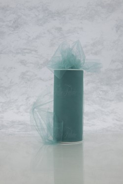 Matte Tulle On Spool Of 6" X 25 Yd Width 100% Nylon Colonial Blue Our Tulle is Flame Retardant and Metal Free