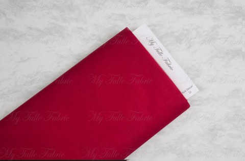 Shiny Tulle On Bolt Of 54" X 25 Yd 100% Polyester Red Decor Our Tulle is Flame Retardant and Metal Free