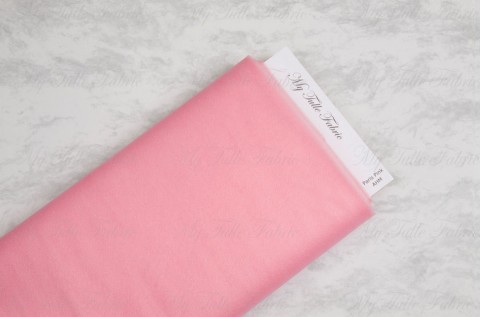  Shiny Tulle On Bolt Of 54" X 40 Yd 100% Polyester Paris Pink Our Tulle is Flame Retardant and Metal Free