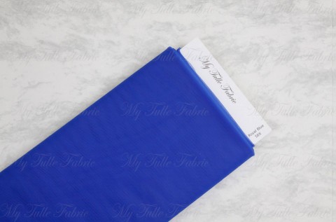 Matte Tulle On Bolt Of 54" X 25 Yd 100% Nylon Royal Blue Our Tulle is Flame Retardant and Metal Free