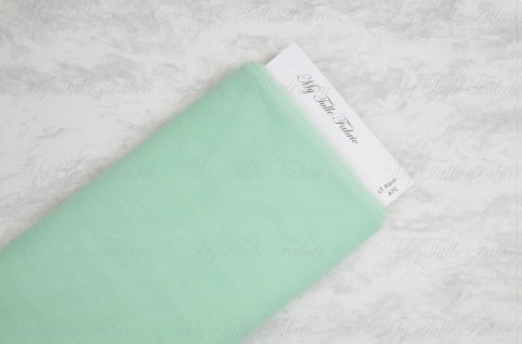 Matte Tulle On Bolt Of 54" X 25 Yd 100% Nylon Lt Aqua Our Tulle is Flame Retardant and Metal Free