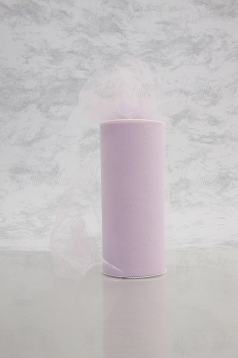 Matte Tulle On Spool Of 6" X 25 Yd Width 100% Nylon Lavander Our Tulle is Flame Retardant and Metal Free